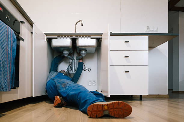 Professional Plumbing technician working in Sinclair, ME